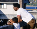 Father and Son fishing