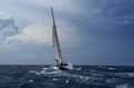 sailboat in rough seas