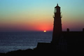 lighthouse at dawn