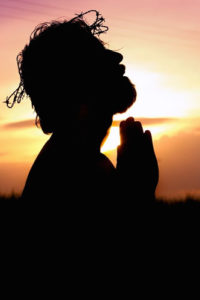 silhouette of Jesus